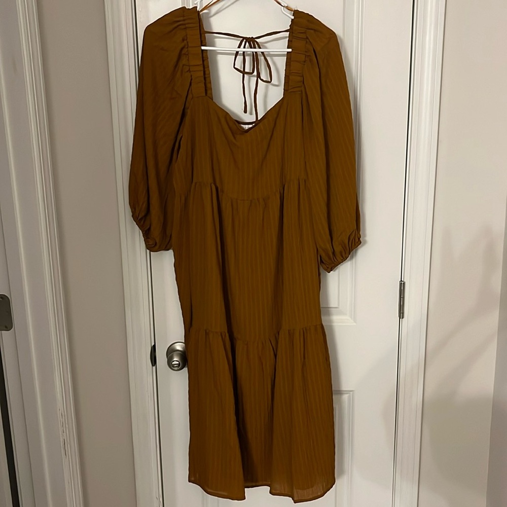 Neutral Midi Dress